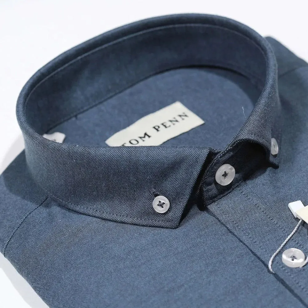 Tom Penn Oxford Shirt - Denim