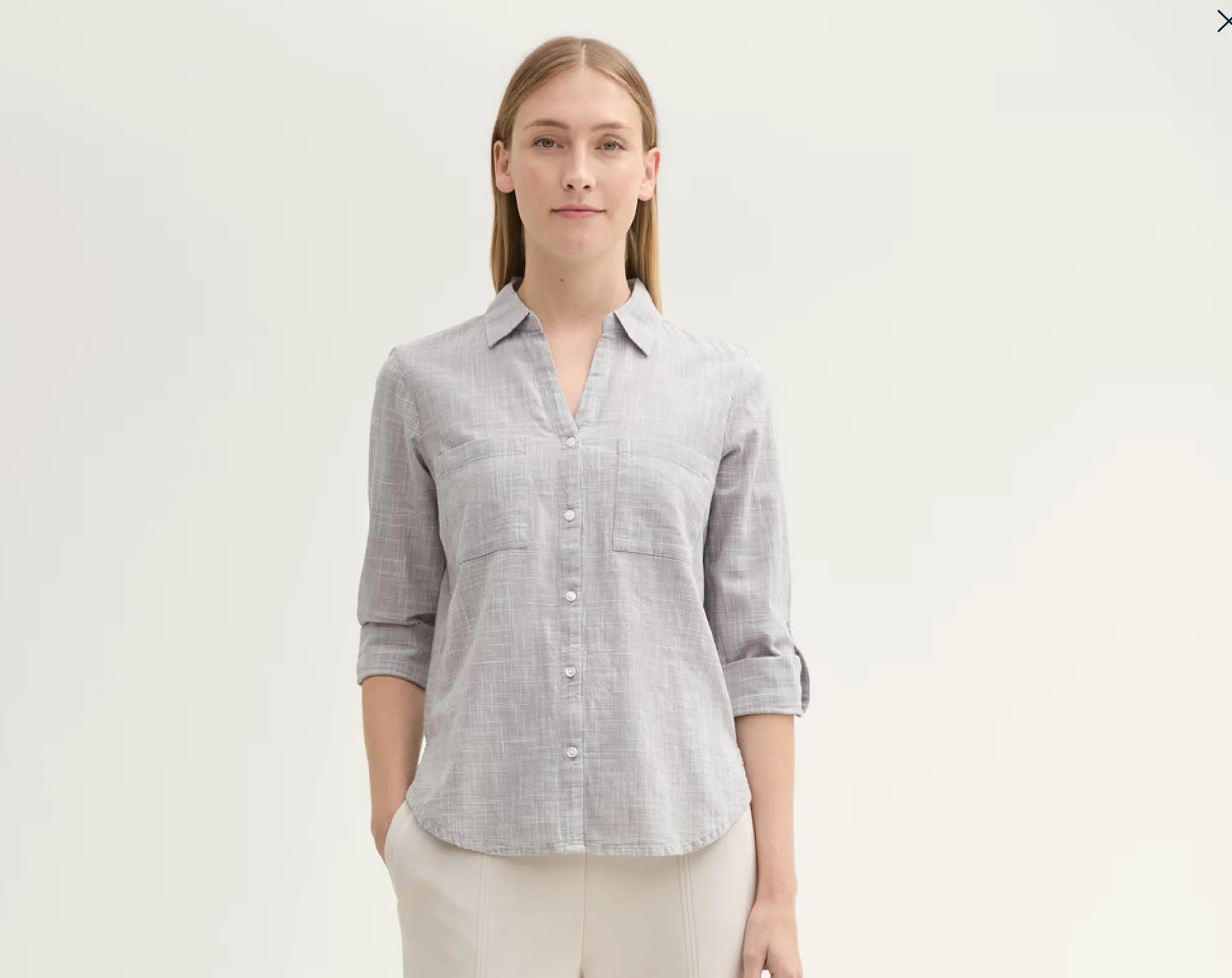 Tom Tailor Blouse in Grey