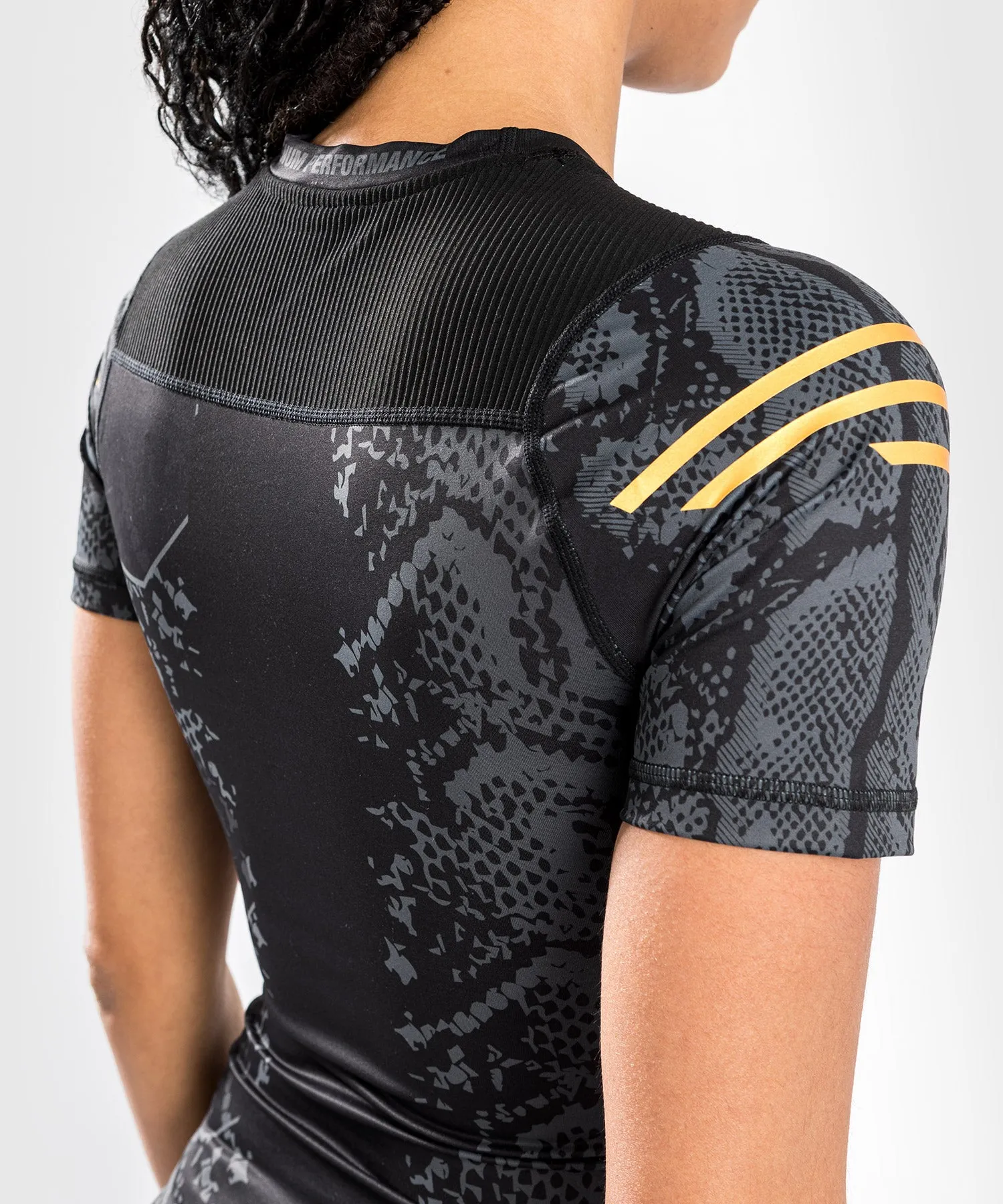 Venum Womens Performance Short-Sleeve Rashguard - UFC Adrenaline Authentic Fight Night Champion Edition