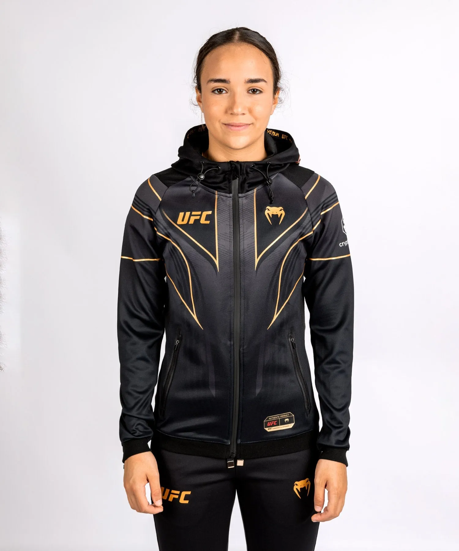 UFC Venum Personalized Authentic Fight Night 2.0 Kit by Venum Women's Walkout Hoodie - Champion