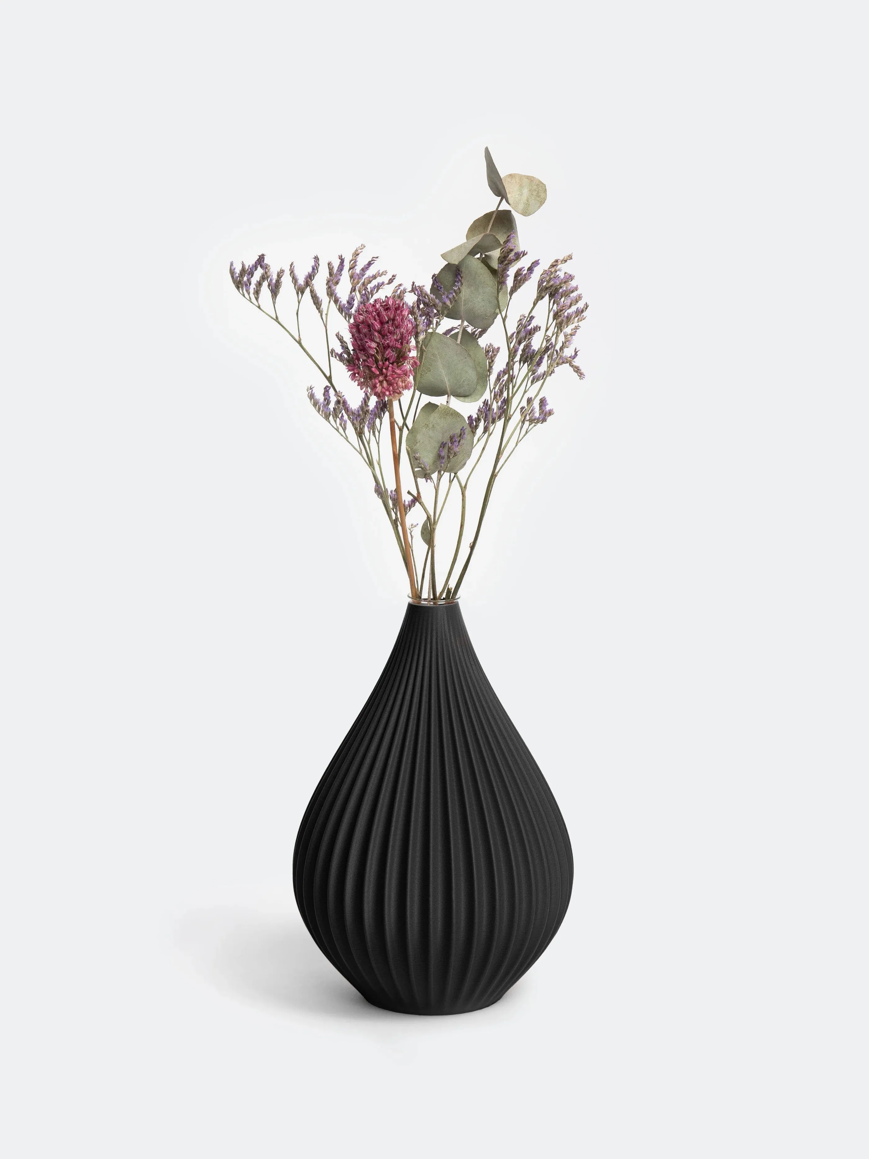 Vase Raindrop M schwarz